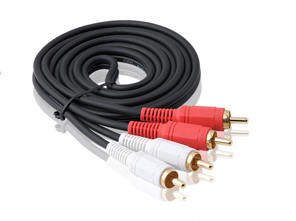 Audio connecting line Double Lotus Audio Line Double RCA DVD to pick up two second-line