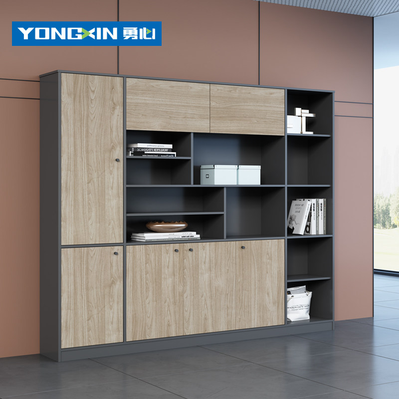 Office furniture cupboard with lock staff bookcase Short cabinet Office cabinet Information cabinet Wooden Boss Office Cabinet