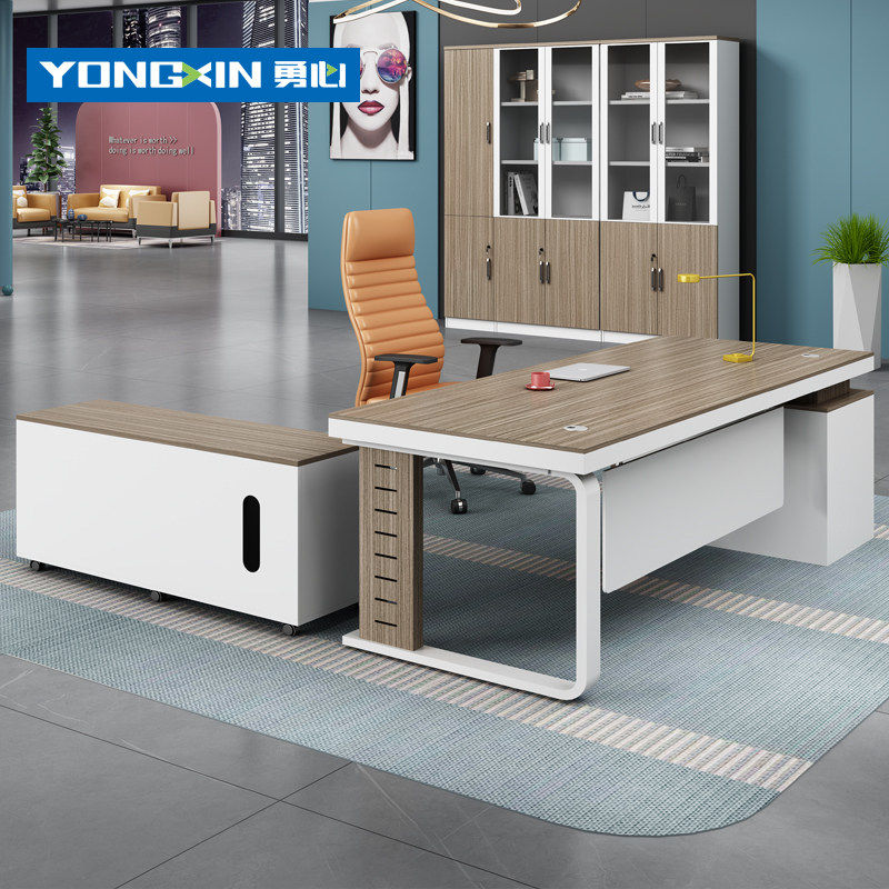Boss Table Guangzhou Office Furniture Brief Modern Big Class Desk Manager Table Manager Table Single Owner Desk Chair