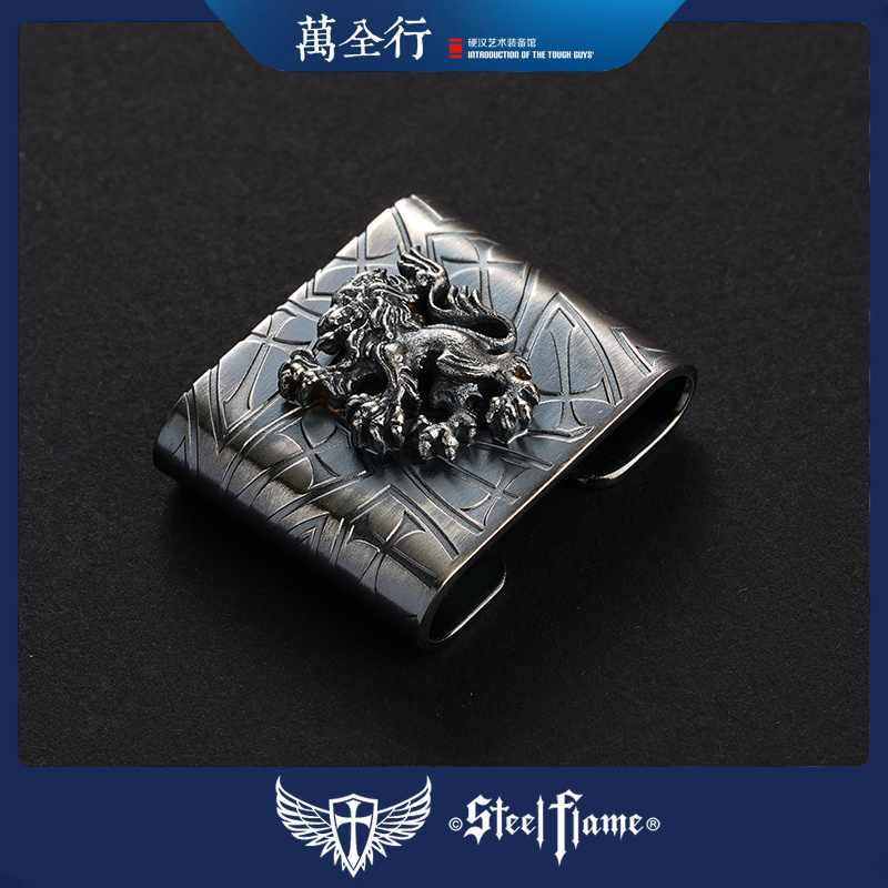 Wan Full Line US Steel Fire Steel Flame Flame Lions Strap Buttons MOLLE Pack Buckle High-end EDC Accessories-Taobao