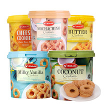  Indonesia imported KOKOLA Cocoa chocolate cookies Coconut Vanilla cheese butter flavor 400g