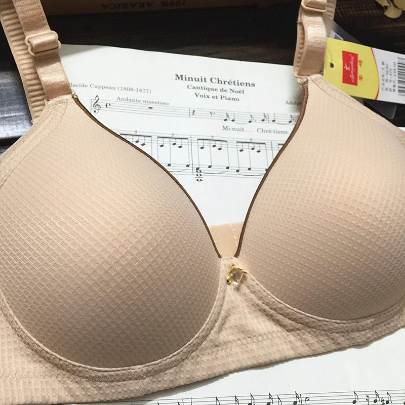 Authentic Yingying 470 không có vòng thép tập hợp điều chỉnh phần áo ngực mịn đơn giản kích thước lớn đồ lót biến dạng quần lót nữ dành cho tuổi 20