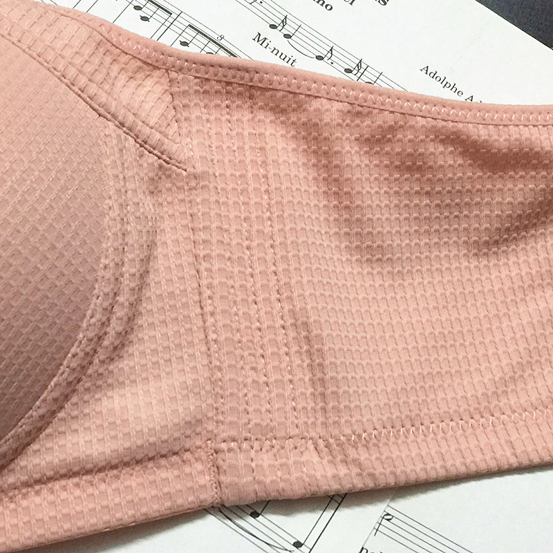 Authentic Yingying 470 không có vòng thép tập hợp điều chỉnh phần áo ngực mịn đơn giản kích thước lớn đồ lót biến dạng quần lót nữ dành cho tuổi 20