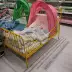 giường IKEA Myron trẻ em với hàng rào sắt rèn duỗi giường cậu bé cô gái khâu nhỏ giường đơn mua trong nước - Giường giường gỗ xoan đào Giường