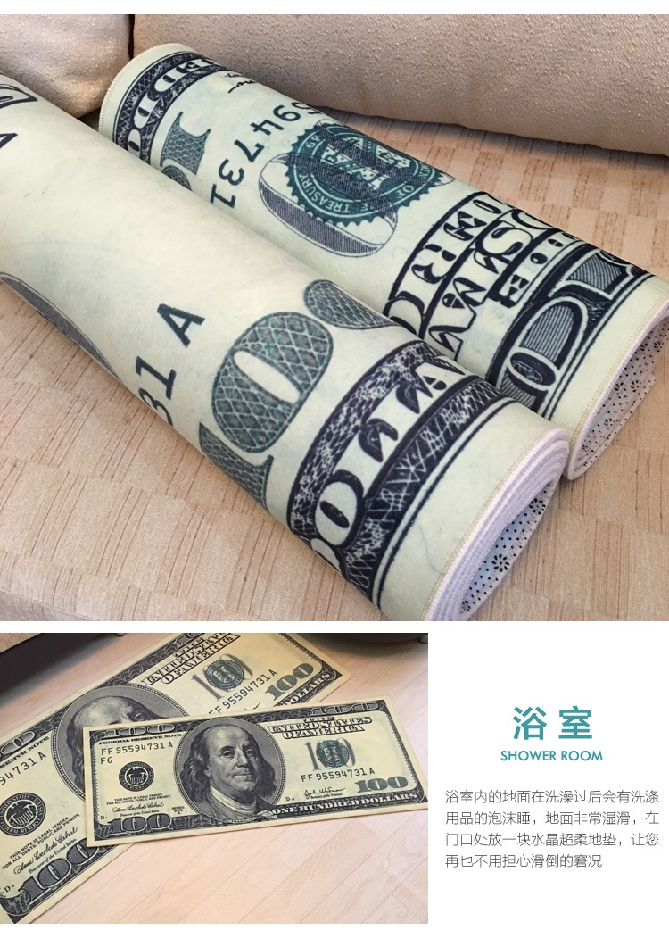 Thảm đô la sáng tạo phòng ngủ cửa sổ bay đa năng thảm cá tính dải đầu giường có thể được tùy chỉnh - Thảm thảm văn phòng