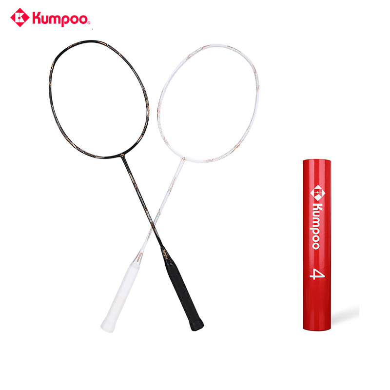 Lavender K520 ultralight 4U durable beginners badminton rackets single beat full carbon 82G ultra durable