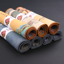 Tea towel cloth high-grade absorbent thickening Chinese style painting ink painting tea towel tea ceremony accessories creative tablecloths do not lose hair