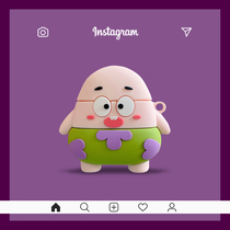 Q version Pai Big Star Apple headset AirPods protective cover airpodspro three generations airports silicone soft airpods2 cute creative iphone