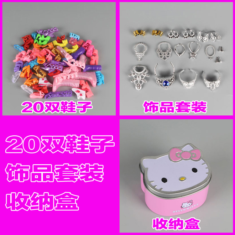 Đặc biệt cung cấp giày Barbie cao gót Công Chúa home pha lê giày trẻ em chơi nhà đồ chơi phụ kiện búp bê đẹp