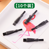 (Pack of 10) Dust Brush Gap Cleaning Brush Laptop Keyboard Brush Feike Superman Razor Cleaning Brush Small Brush Beard Cleaning Brush Shaver Cleaning Gray Layer Wholesale