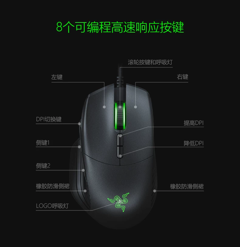 Razer Basilisk Razer Barcelis Snake проводная механическая игровая мышь FPS макро