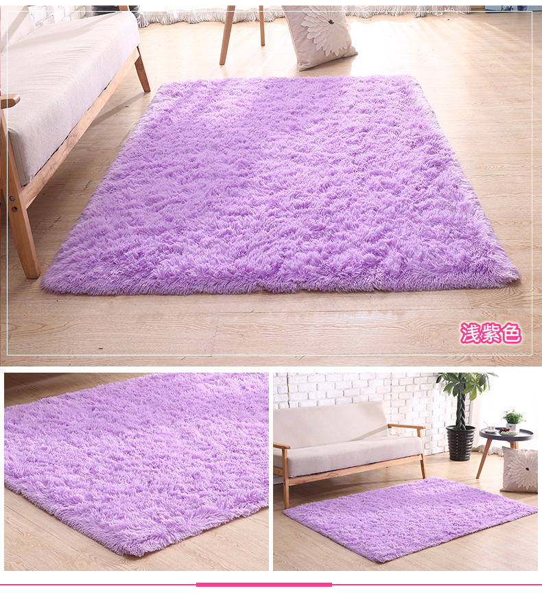 Phòng ngủ hiện đại đơn giản đầy đủ phòng khách đáng yêu bàn cà phê đệm sofa đầu giường thảm nhung có thể được tùy chỉnh thảm lông chụp ảnh