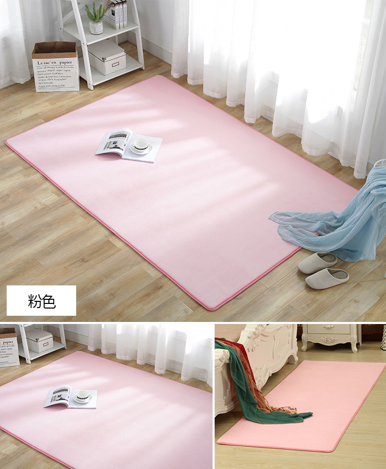 Nhung san hô đơn giản phòng ngủ hiện đại đầy đủ của đáng yêu phòng khách bàn cà phê đệm sofa tatami cạnh giường ngủ thảm có thể được tùy chỉnh thảm lót phòng ngủ