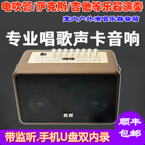 Lanyin outdoor audio high-power wireless Bluetooth electric blowpipe saxophone musical instrument live broadcast internal recording portable speaker