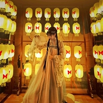 Antique lantern custom printing ancient costume film and television drama props lantern string hanging net red home stay photo lantern decoration