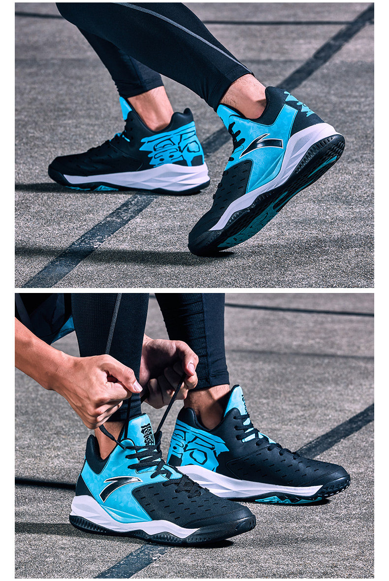 Anta giày bóng rổ nam mới 2018 mùa hè breathable sneakers thấp để giúp cao su chống trượt chịu mài mòn giày khởi động giày bóng rổ anta