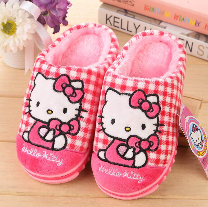 Pantoufles enfants en suède HELLO KITTY - Ref 1008346 Image 8