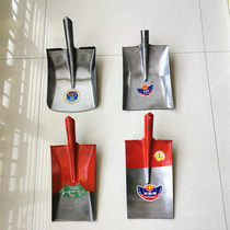 Steel shovel flat head household manganese steel quenching thick saw blade shovel shovel boiler wide shoulder extended wasteland square head shovel