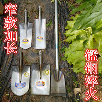 Narrow sharp shovel narrow square shovel dredger dredger digging tree flower shovel shovel iron shovel agricultural iron shovel manganese steel shovel fur yam shovel