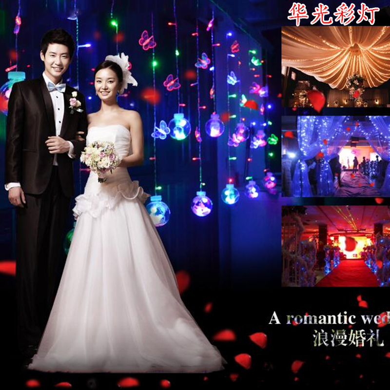 Wish Ball LED Festoon Light lamp string Festival Christmas Indoor Hsu May Great Round Ball Tennis Red Girl Heart Decorative Lights