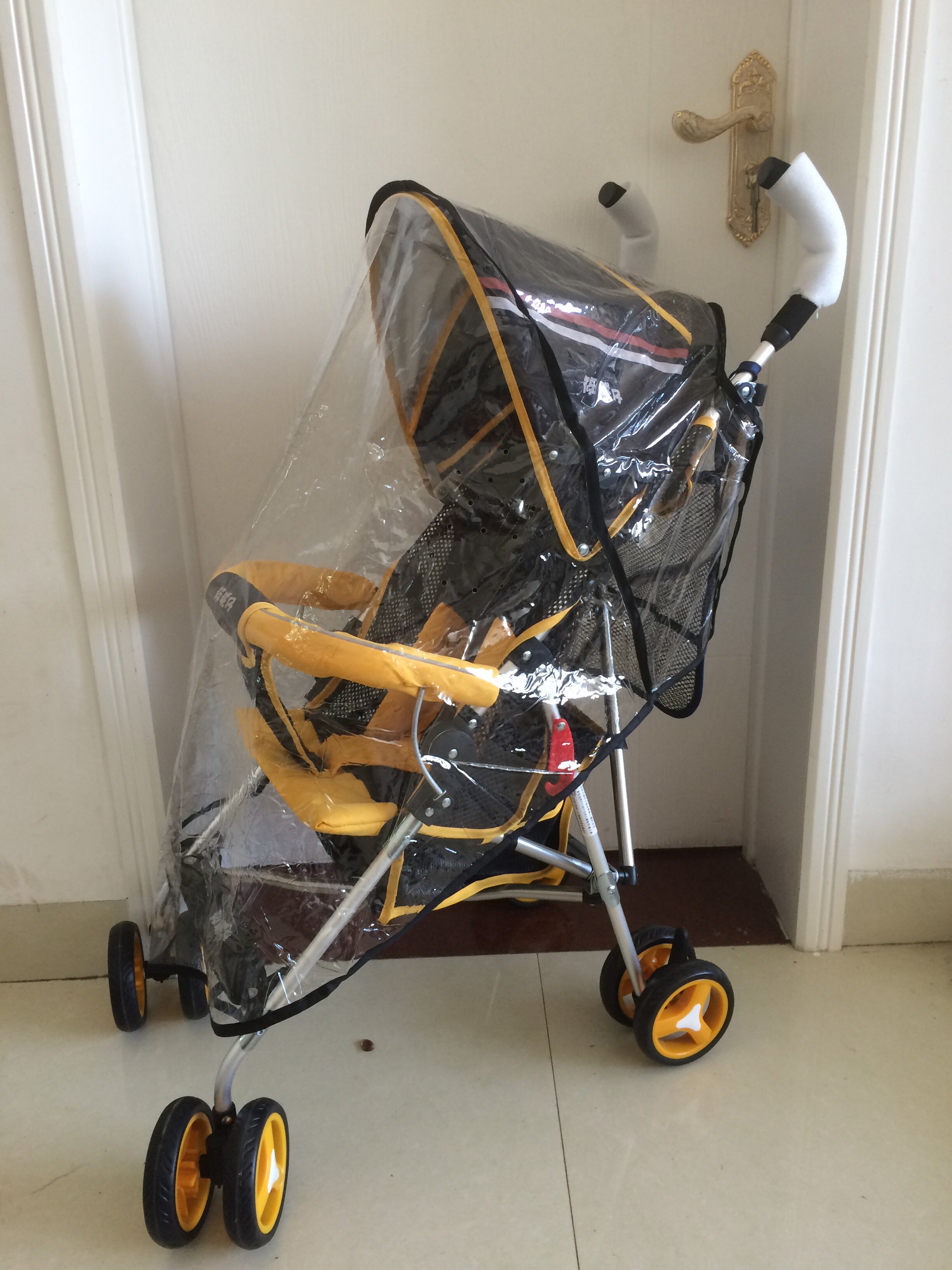 Baby Stroller Umbrella Car Rain Hood Baby Carrier BB Car Windproof Hood Anti-Rain Hood Baby Car Raincoat Universal