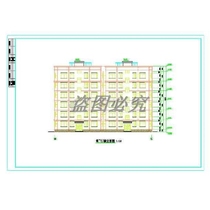 A 60-square-meter one-staircase three-family multi-story public rental building in a certain place CAD drawings architectural dwg drawings