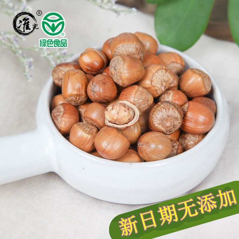 Quanji Northeast wild water leaking hand pat open original cooked A-grade mountain hazelnut green food for pregnant women 500g