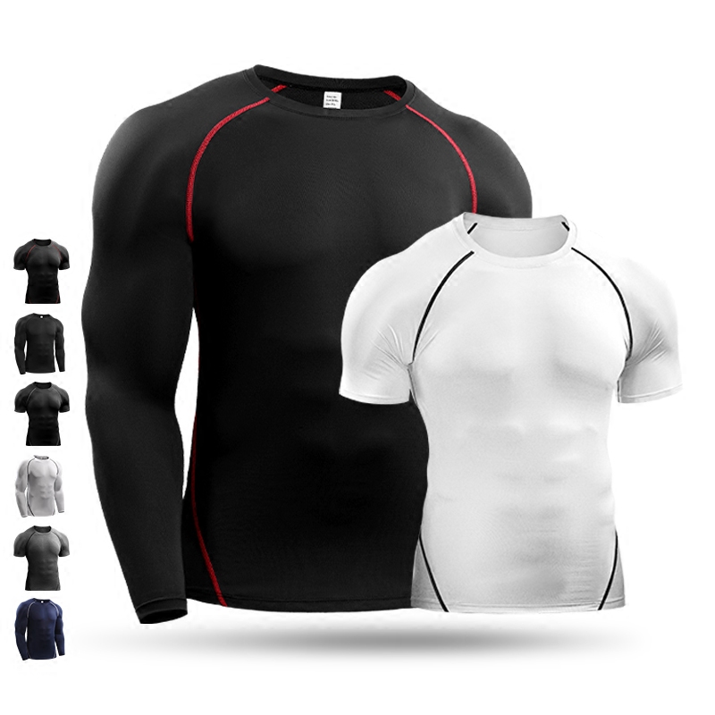 Basketball tights men sports short - sleeve elastic dry T - shirt compresses long - sleeve running training tops fitness suit