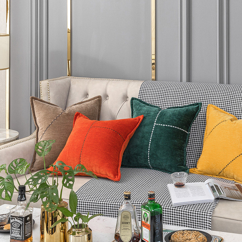 Sofa Pillow Cushion Living Room Simple Modern Office Pillow Bed Head Back Pad Car Pillow Cover Without Core