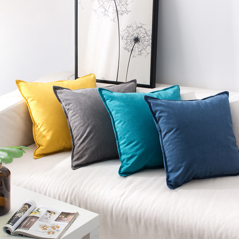 Modern minimalist holding back cushion cover living-room sofa backrest office car cloth art waist leaning pillow Nordic with pillow core