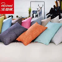 Rectangular đệm sofa gối thắt lưng văn phòng gối dày lõi rắn chứa bông gối bông gối kéo dài - Trở lại đệm / Bolsters Gối hình thú cho bé