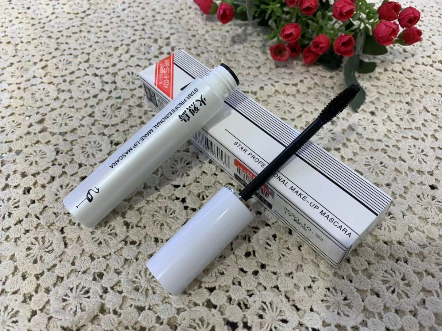 Mascara dày sao mascara dài uốn không thấm nước không nở hộp mascara dày trắng - Kem Mascara / Revitalash mascara feg