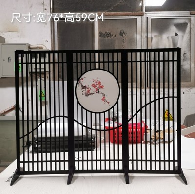 taobao agent 4 points and 6 points BJD SD ancient style doll photography props background board black 3 -screen wind partition baby house decorative shelf