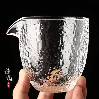 Hand-polished crystal hammer mesh fair cup heat-resistant large-capacity Japanese tea splitter Kung Fu tea accessories