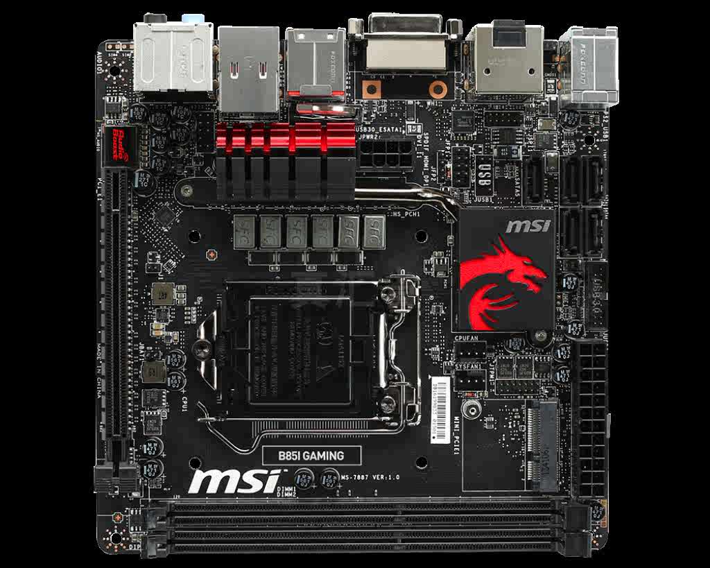 B85i Gaming Motherboard B85i Msi Msi B85i Buy MSI B85I MS-7851