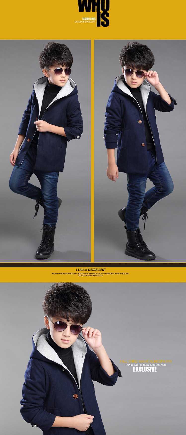 Manteau pour garcon en mélange - Ref 2161198 Image 10