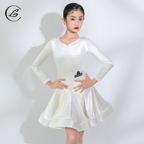 Leyachi 2024 new Latin dance competition clothes for children and girls practice clothes for girls standard clothes dance clothes performance clothes