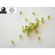 EB3 green plum 3mm rhombus beads Czech glass beads Fantasy handmade diy beaded embroidered baby clothes loose beads