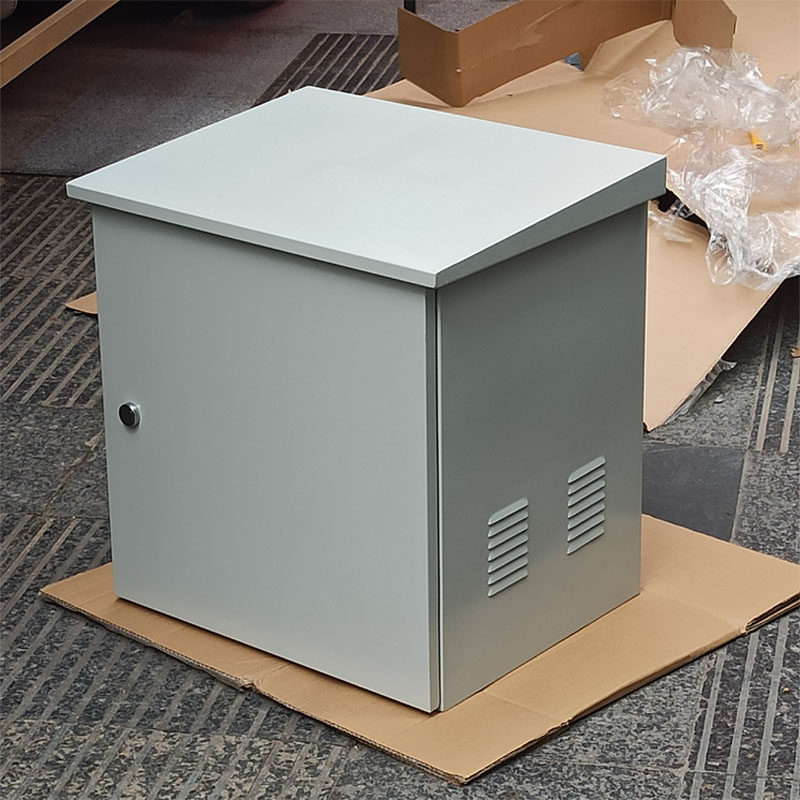 12U outdoor outdoor small cabinet Rain-proof and waterproof thickened Internet Weak power amplifier wall-mounted anti-theft device host shell