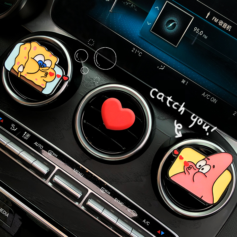 Car-borne aroma Sponge Sponge Automobile Perfume Outlet decorative cartoon expansion fragrance cartoon interior decoration