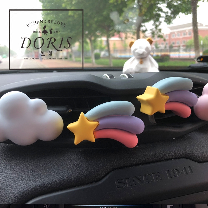 Car Perfume Fragrant Lavender Red South Korea Meteor Car Empty Callout Wind Mouth Scented Scented and Fragrant Stone Interior Decoration Woman