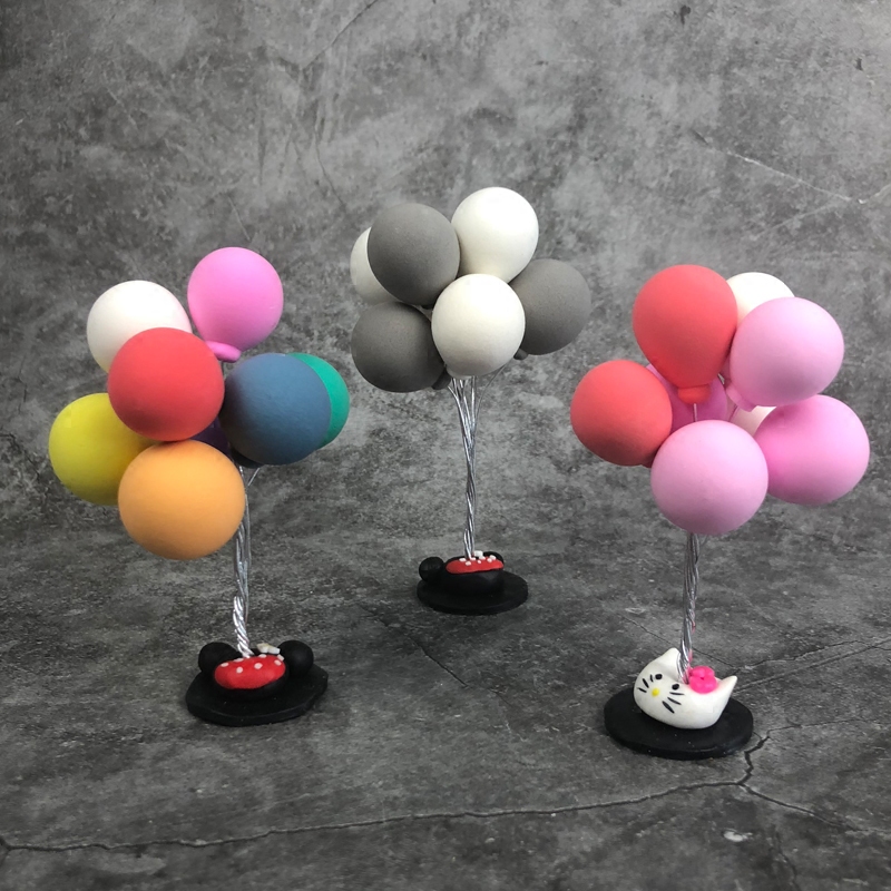 Car Pendulum Sue White Balloon Car In-car Cute Creativity Middle Control Bench On-board Decoration Supplies Car Perfume Car Accessories Women