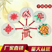 Novice drum painted fan drum dance props Yangko drum Jingxi Taiping daughter drum childrens performance tambourine