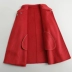 Áo khoác len hai mặt mùa hè 2020 dành cho nữ ngắn Áo khoác len hai mặt kiểu Hepburn - Áo khoác ngắn