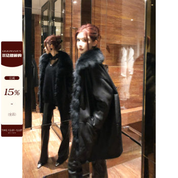 Li Wanjun's Aura Is Fully on Display with This Raccoon Fur Collar, Goose down Fur Coat for Women, Loose and Versatile Suede down Jacket for Autumn and Winter