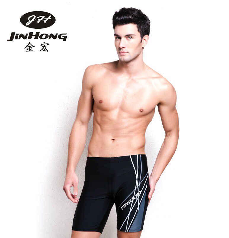 Golden Macros Men's Swimming Pants Fashion Flat Corner Low Waist Large Size Plus Fattening Men's Swimsuit Beach Holiday 50% Swimming Trunks