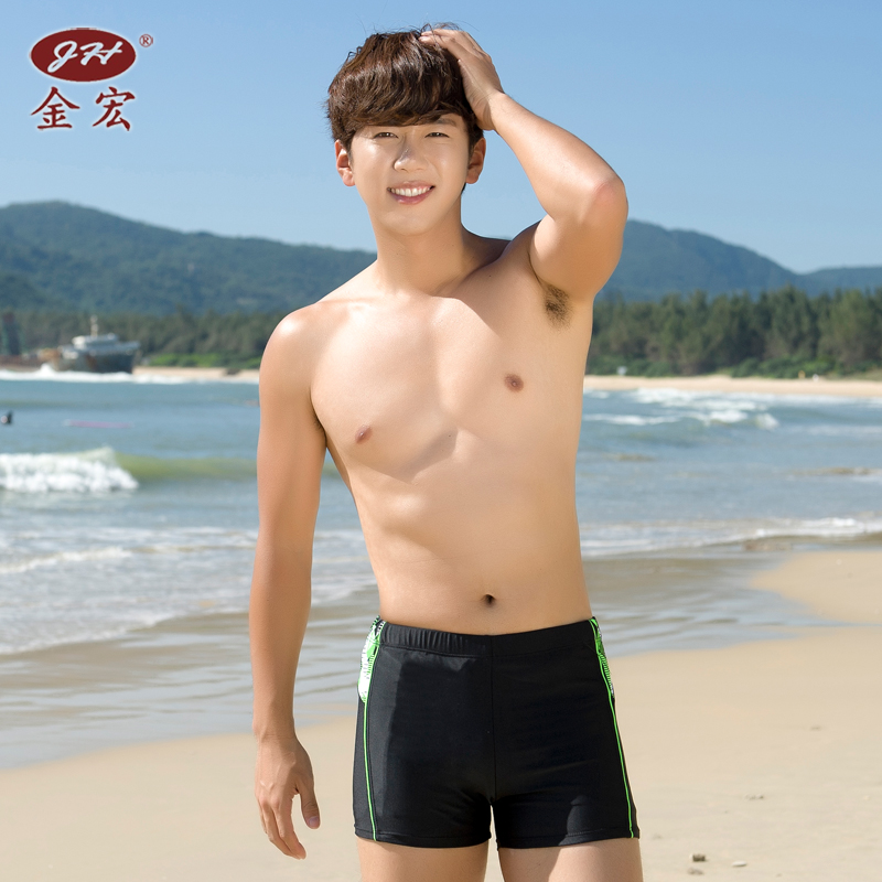 Men's Swimming Pants Flat Angle Loose Tie Rope Speed Dry Swimming Pants Fashion Short And Comfortable Bubble Spa Pants Big Size