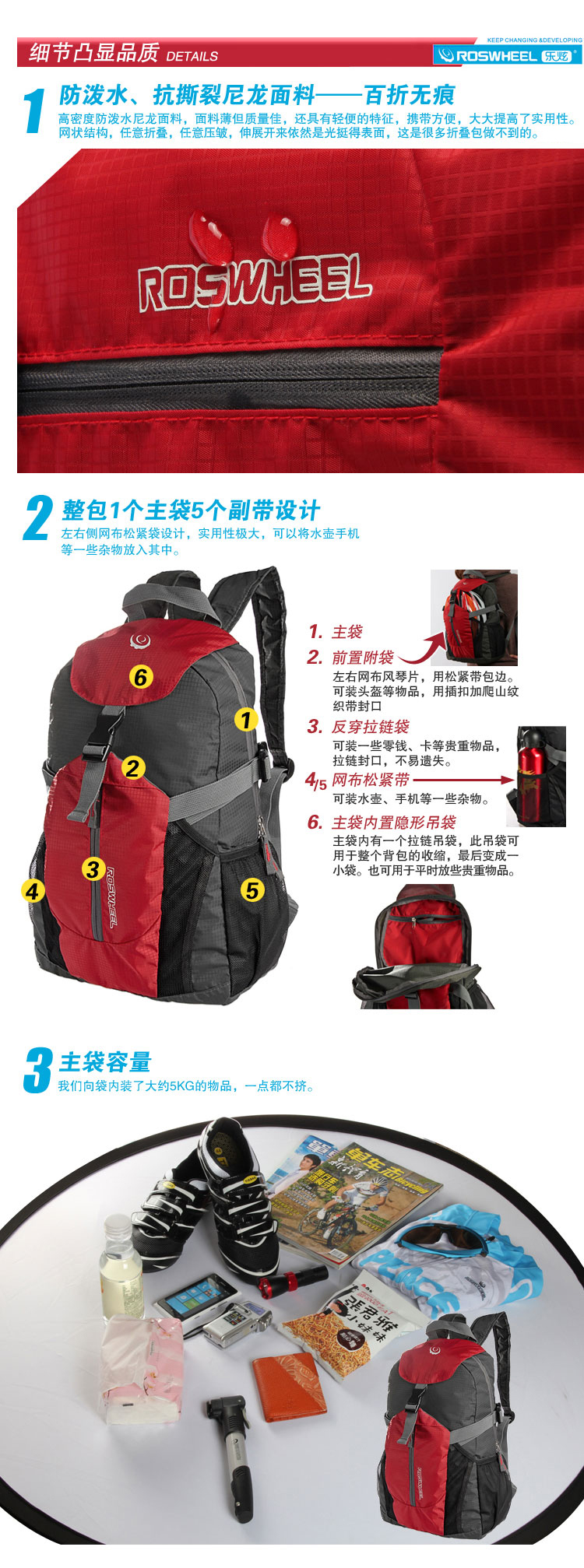 Sacoche pour vélo ROSWHEEL - Ref 2215861 Image 11