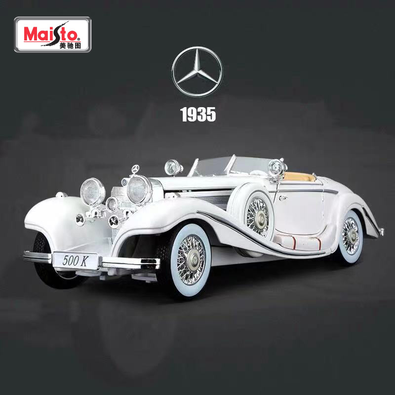 Bimei Gao Meichi Figure 1:18 Mercedes Chevrolet Sports Car Alloy Car Model Classic Car Model Organs Collection