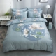 Cotton hoạt động 13372 in bộ bốn mảnh phiên bản lớn của bộ đồ giường bông hoa bình dị 1,8 mét - Bộ đồ giường bốn mảnh